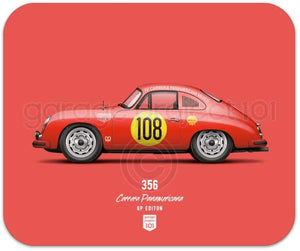 GP101 1953 ポルシェ356  カレラ・パナメリカーナ・メヒコ  GPエディション イラストレーション マウスパッド