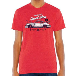 GP101 GP CREW 001 ポルシェ オールド スクール スピード ショップ Tシャツ
