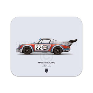 GP101 1974 ポルシェ マルティニ レーシング (ル・ マン 24時間) イラストレーション マウスパッド