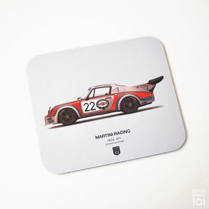 GP101 1974 ポルシェ マルティニ レーシング (ル・ マン 24時間) イラストレーション マウスパッド